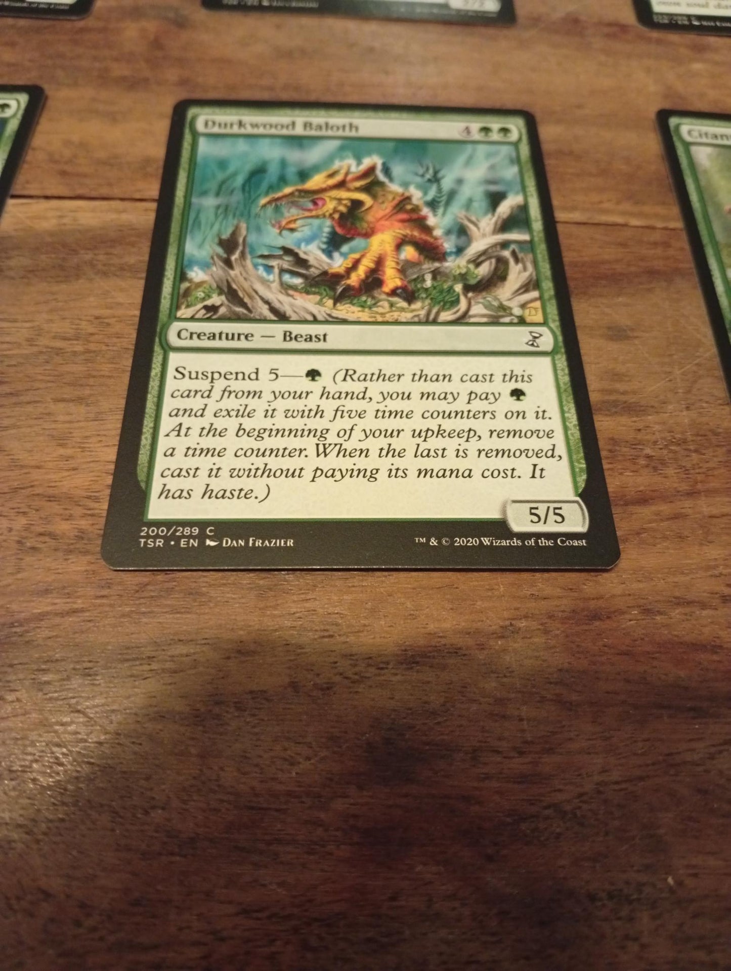 Magic The Gathering Durkwood Baloth 200/289 TSR Time Spiral Remastered