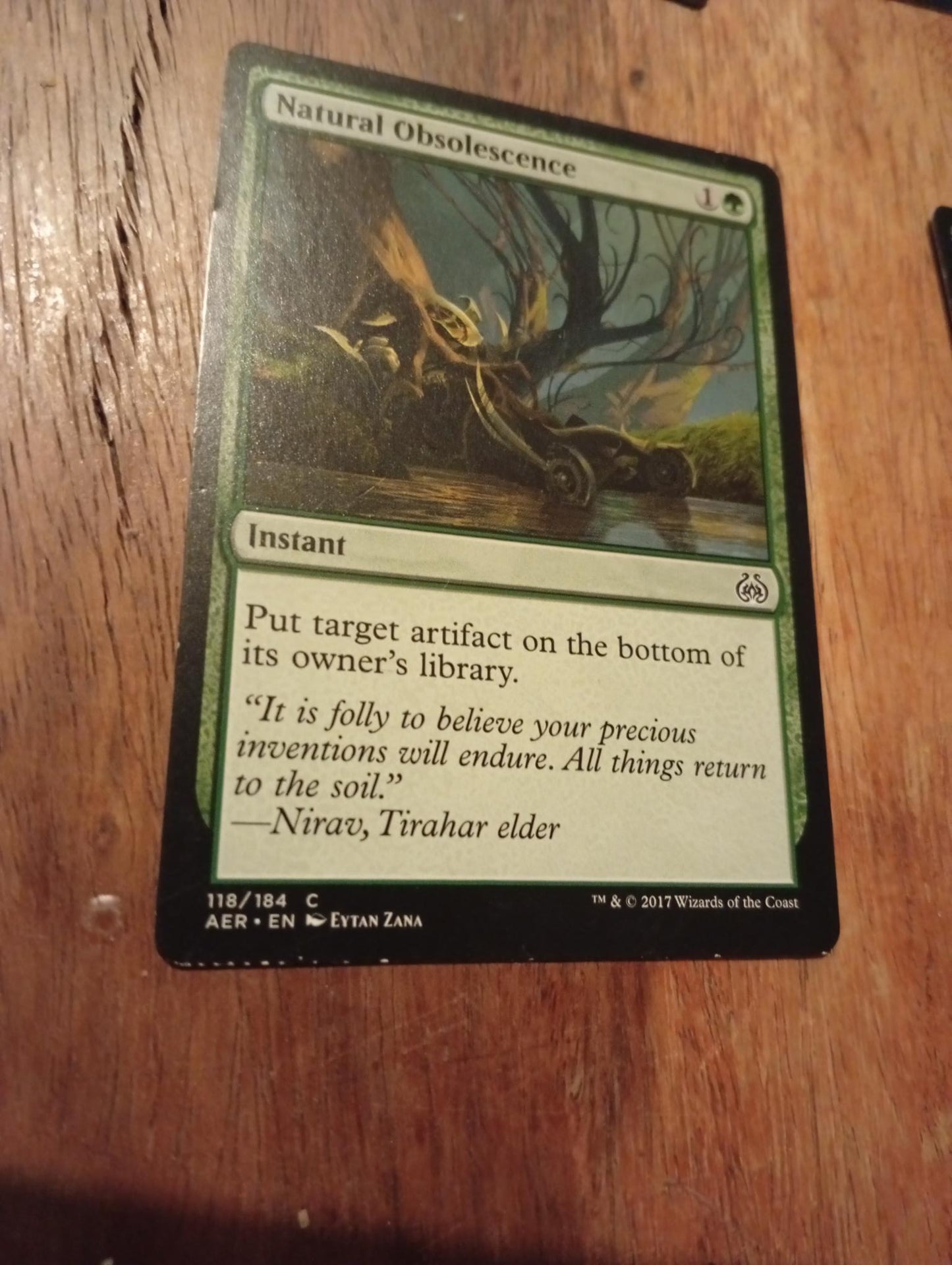 Magic The Gathering Natural Obsolescence 118/184 Aether Revolt