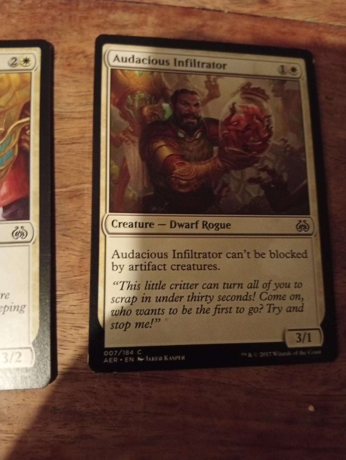 Magic The Gathering Audacious Infiltrator 007/184 Aether Revolt