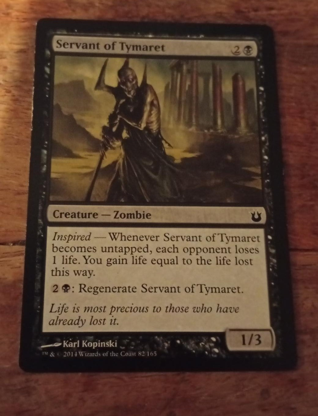 Magic The Gathering Servant of Tymaret 82/165 Born of the Gods