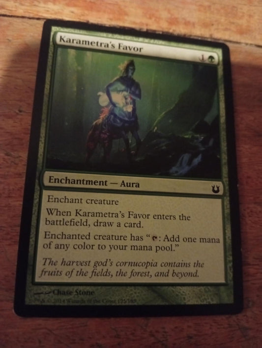 Magic The Gathering Karametra's Favor 125/165 Born of the Gods