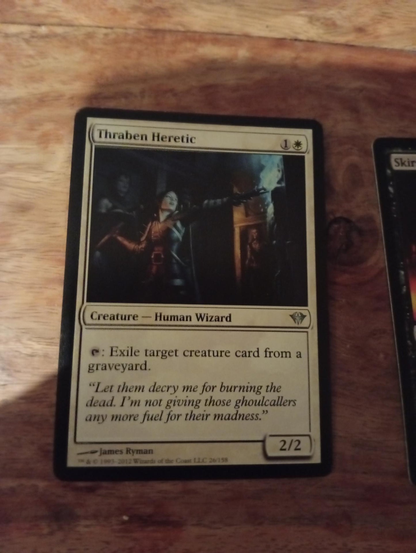 Magic The Gathering Thraben Heretic 26/158 Dark Ascension