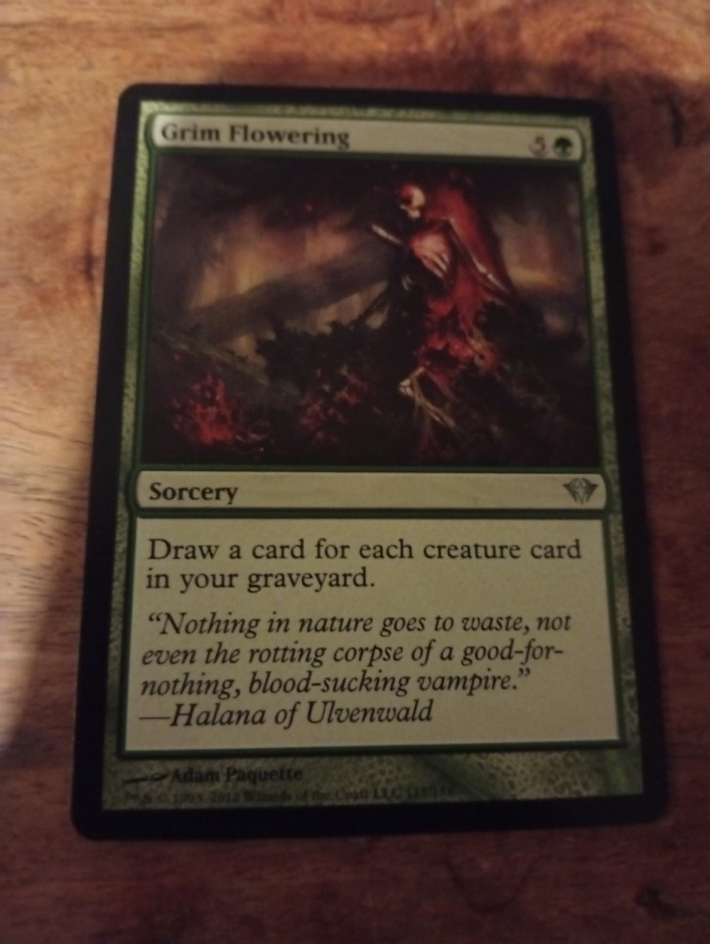 Magic The Gathering Grim Flowering 117/158 Dark Ascension