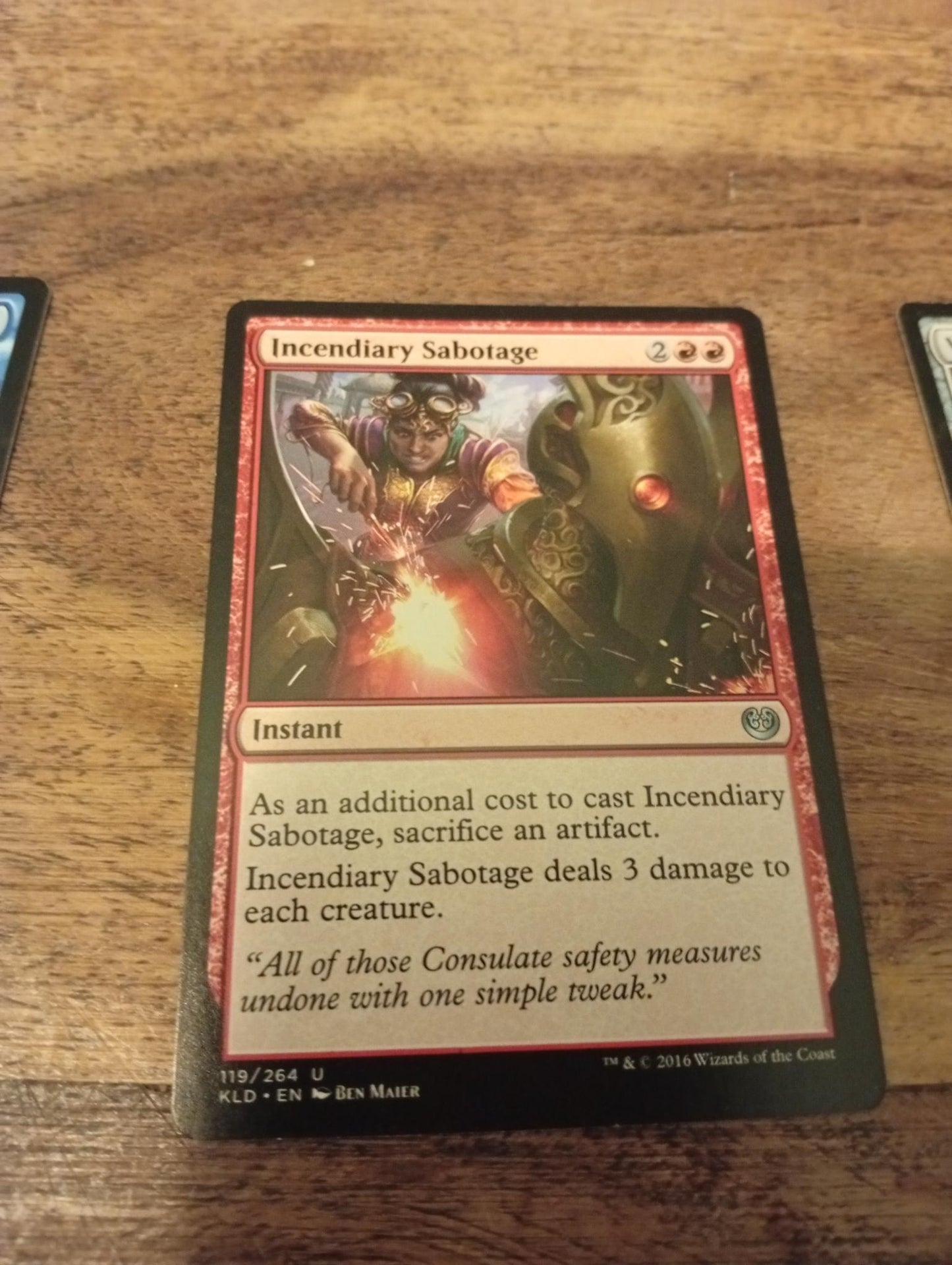Magic The Gathering Incendiary Sabotage 119/264 Kaladesh