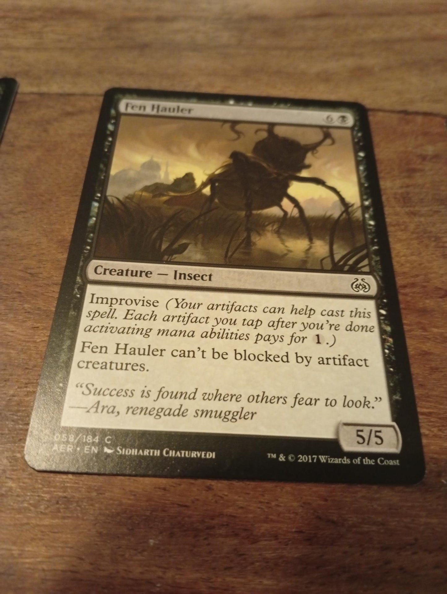 Magic The Gathering Fen Hauler 058/184 Aether Revolt