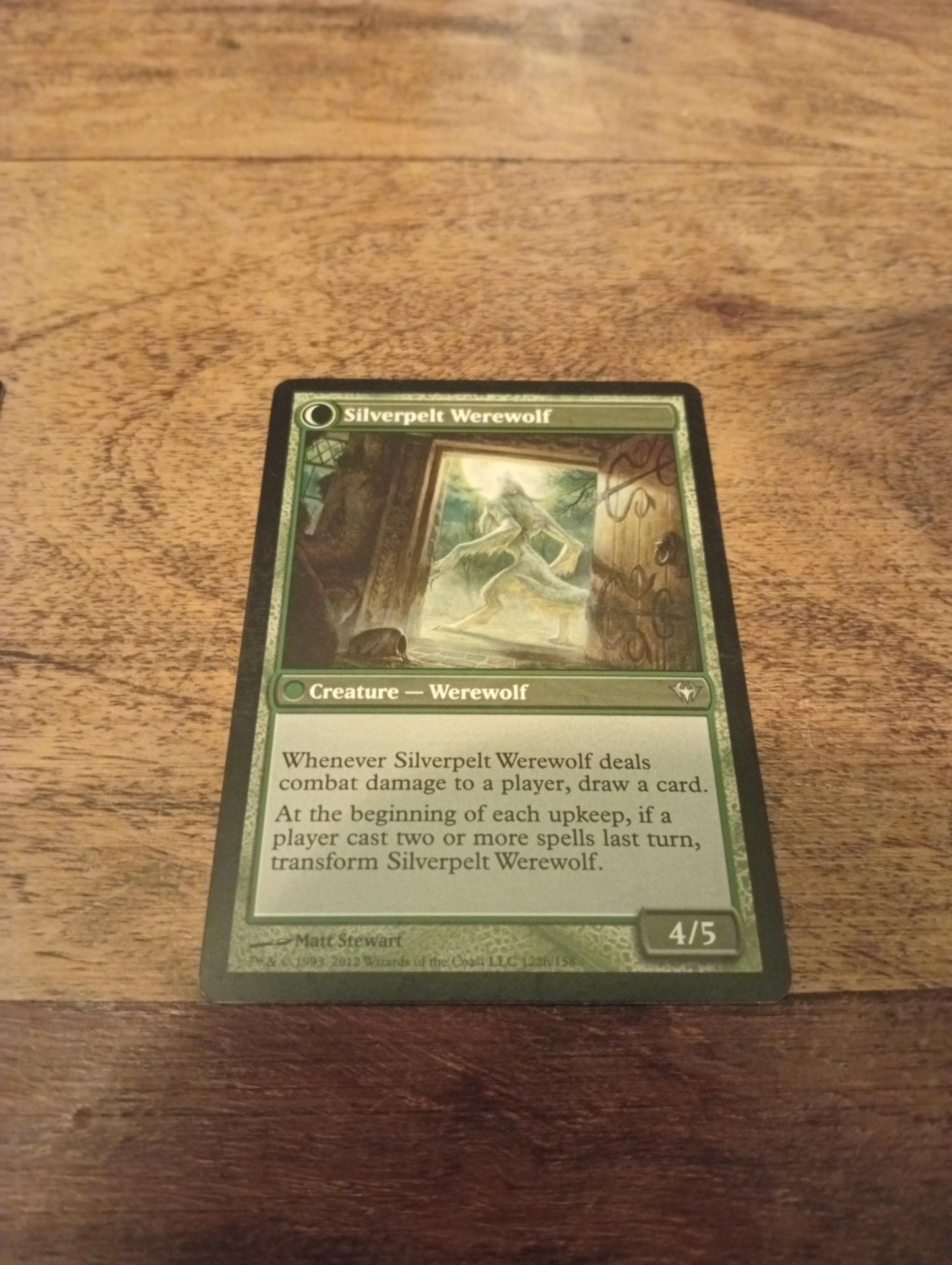 Magic The Gathering Lambholt Elder // Silverpelt Werewolf 122a7122b/158 Dark Ascension