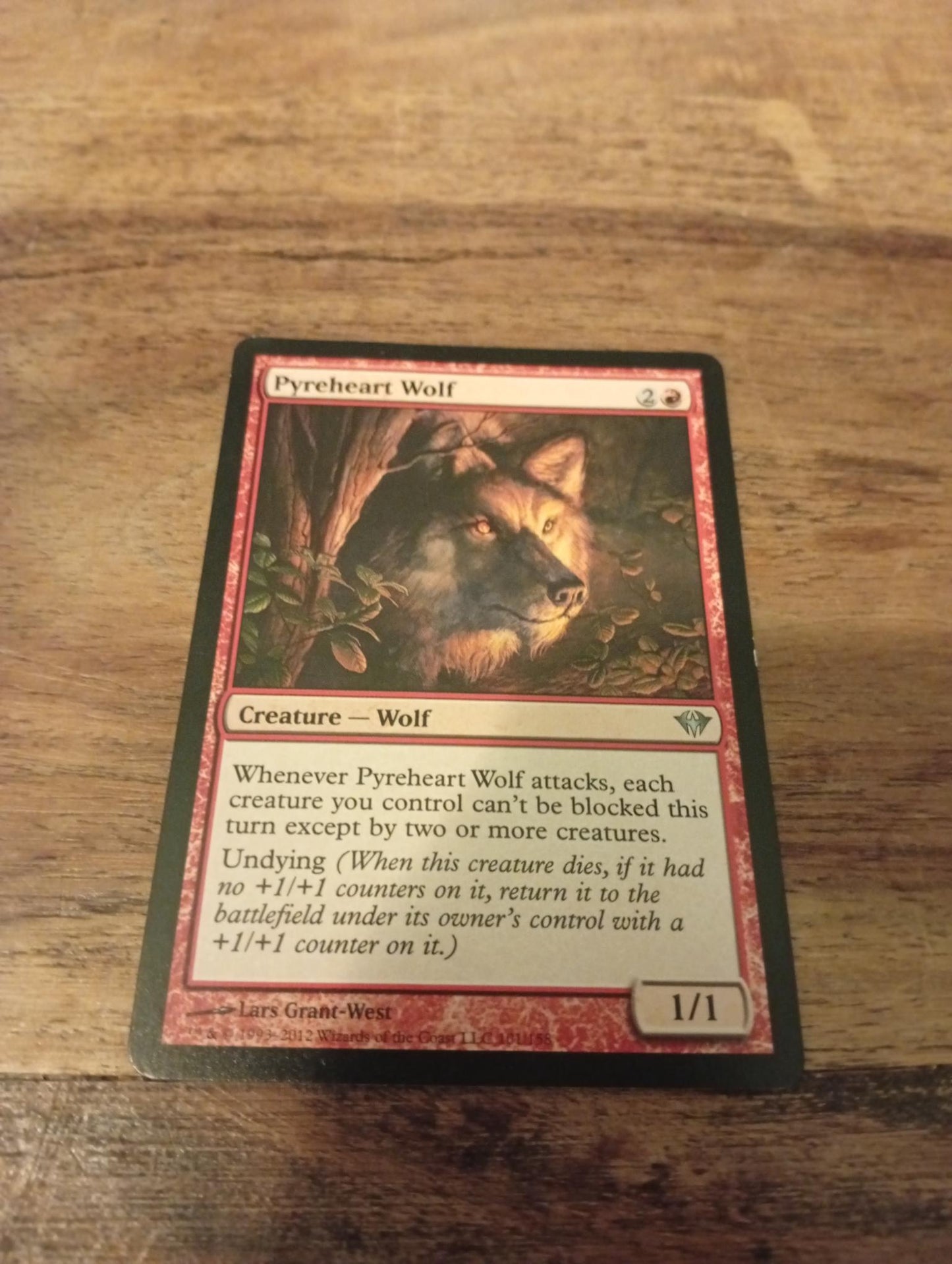 Magic The Gathering Pyreheart Wolf 101/158 Dark Ascension