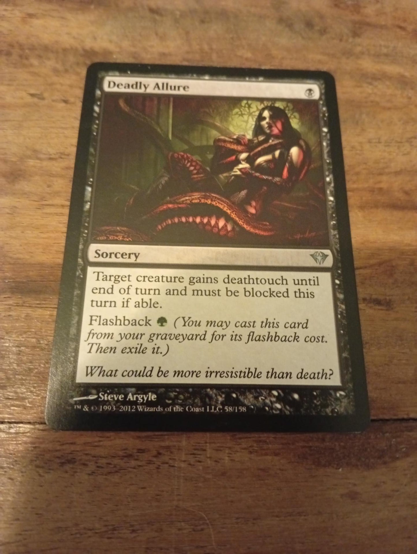 Magic The Gathering Deadly Allure 58/158 Dark Ascension