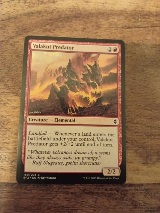 Magic The Gathering Valakut Predator 160/274 Battle for Zendikar