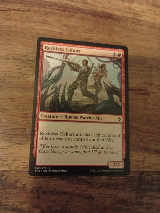 Magic The Gathering Reckless Cohort 152/274 Battle for Zendikar