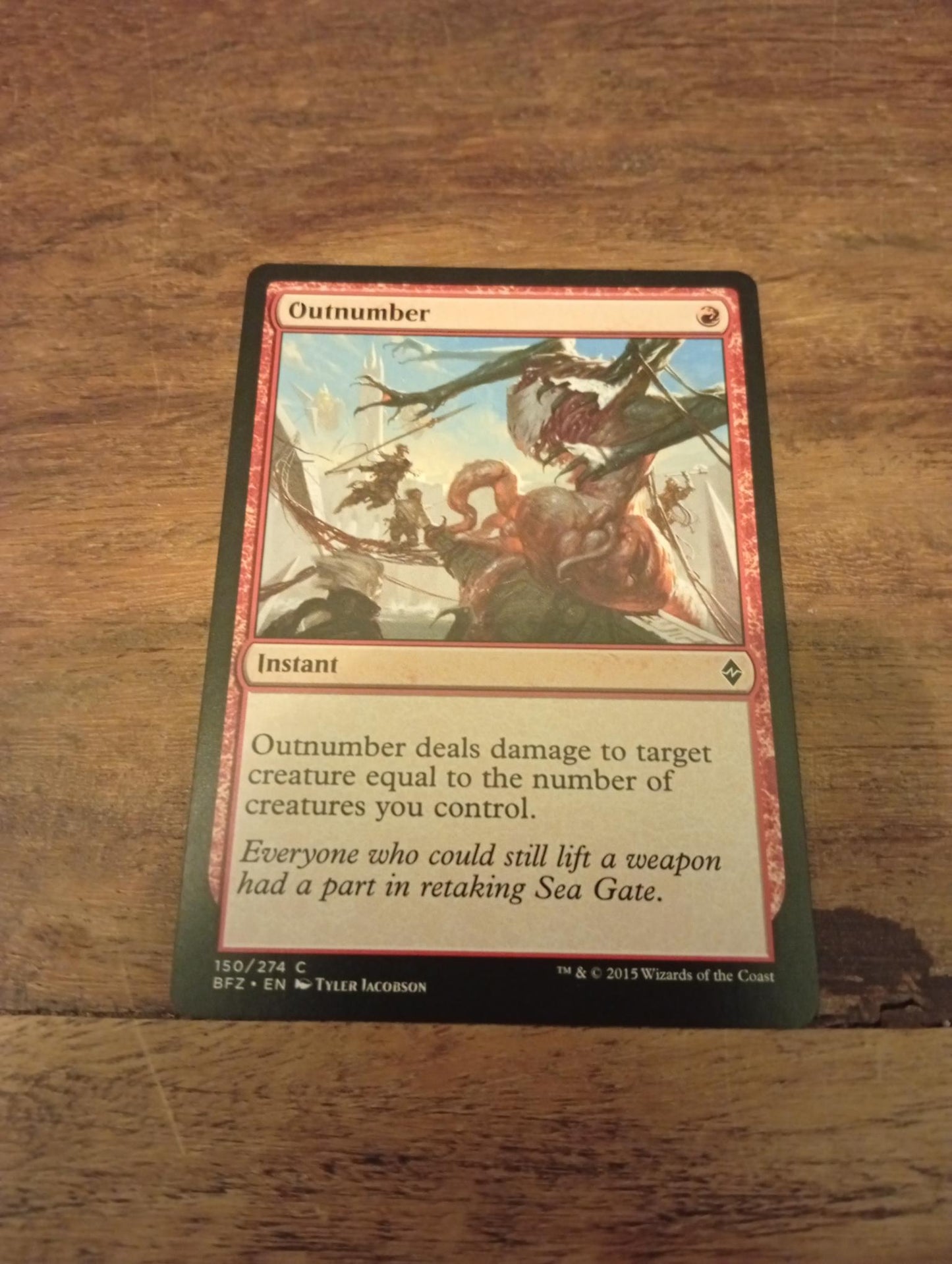 Magic The Gathering Outnumber 150/274 Battle for Zendikar