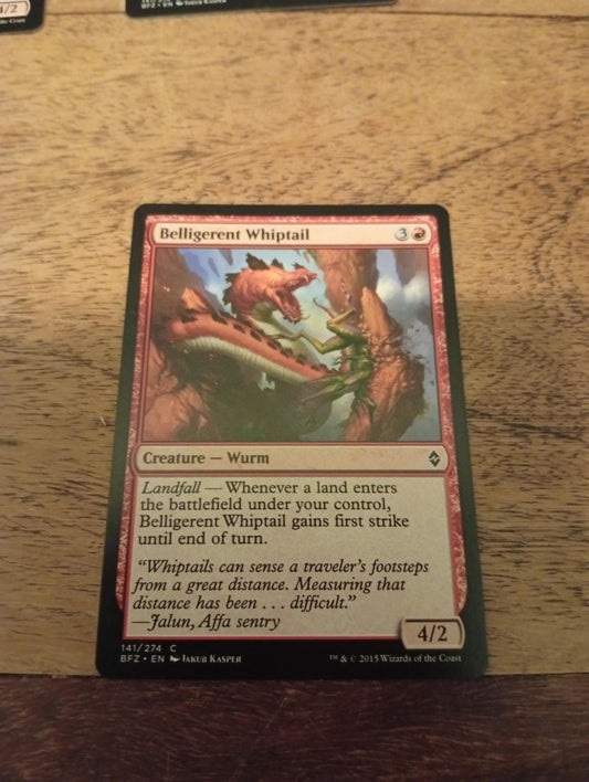 Magic The Gathering Belligerent Whiptail 141/274 Battle for Zendikar