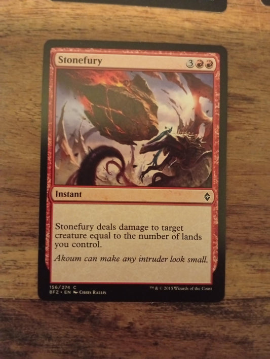 Magic The Gathering Stonefury 156/274 Battle for Zendikar