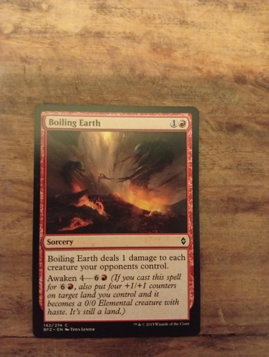 Magic The Gathering Bubbling Earth 142/274 Battle for Zendikar