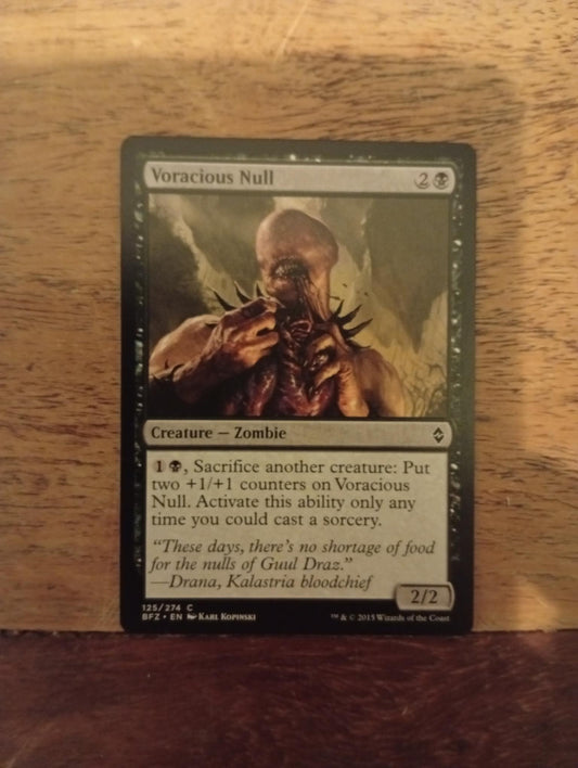 Magic The Gathering Voracious Null 125/274 Battle for Zendikar