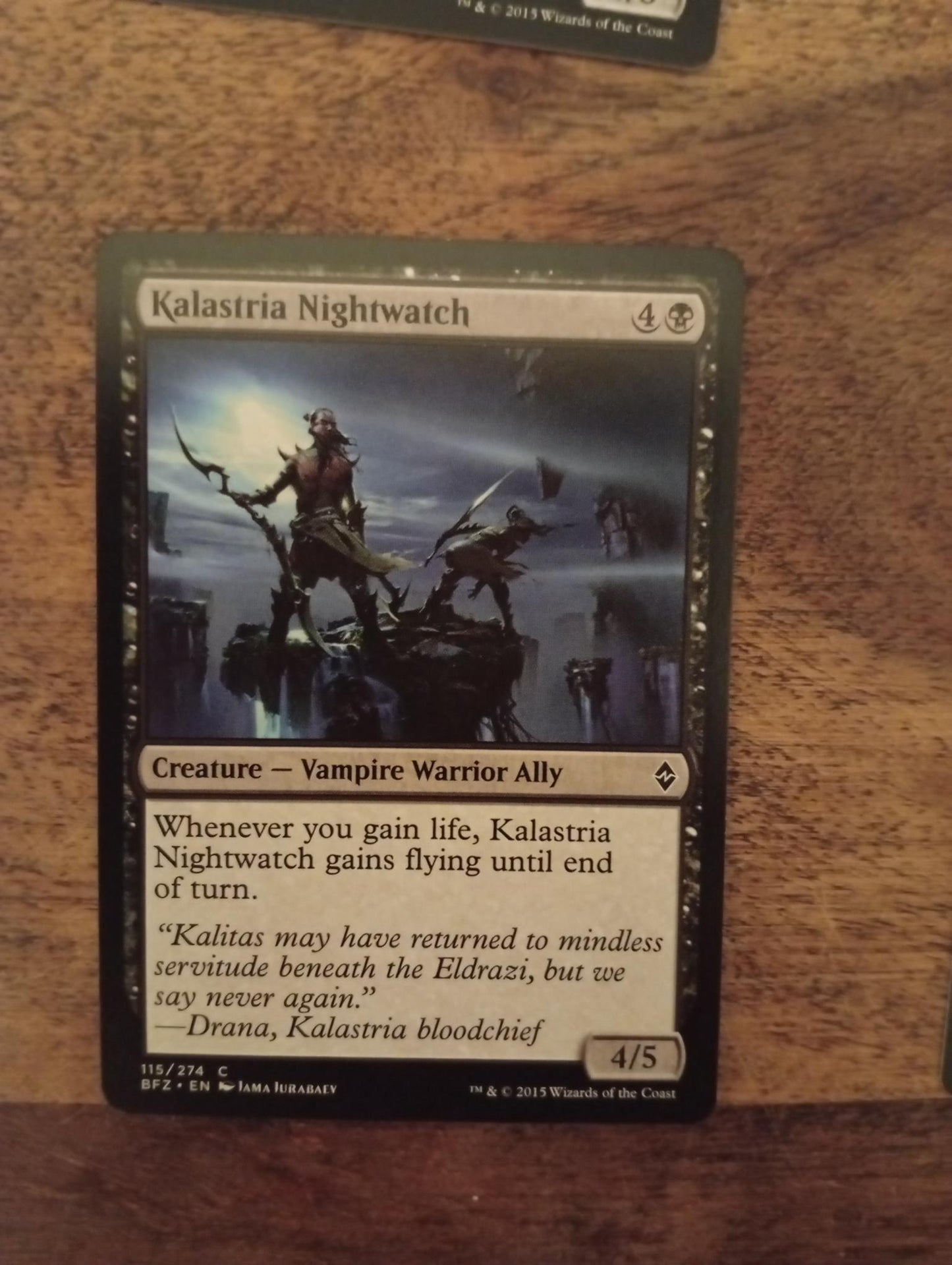 Magic The Gathering Kalastria Nightwatch 115/274 Battle for Zendikar