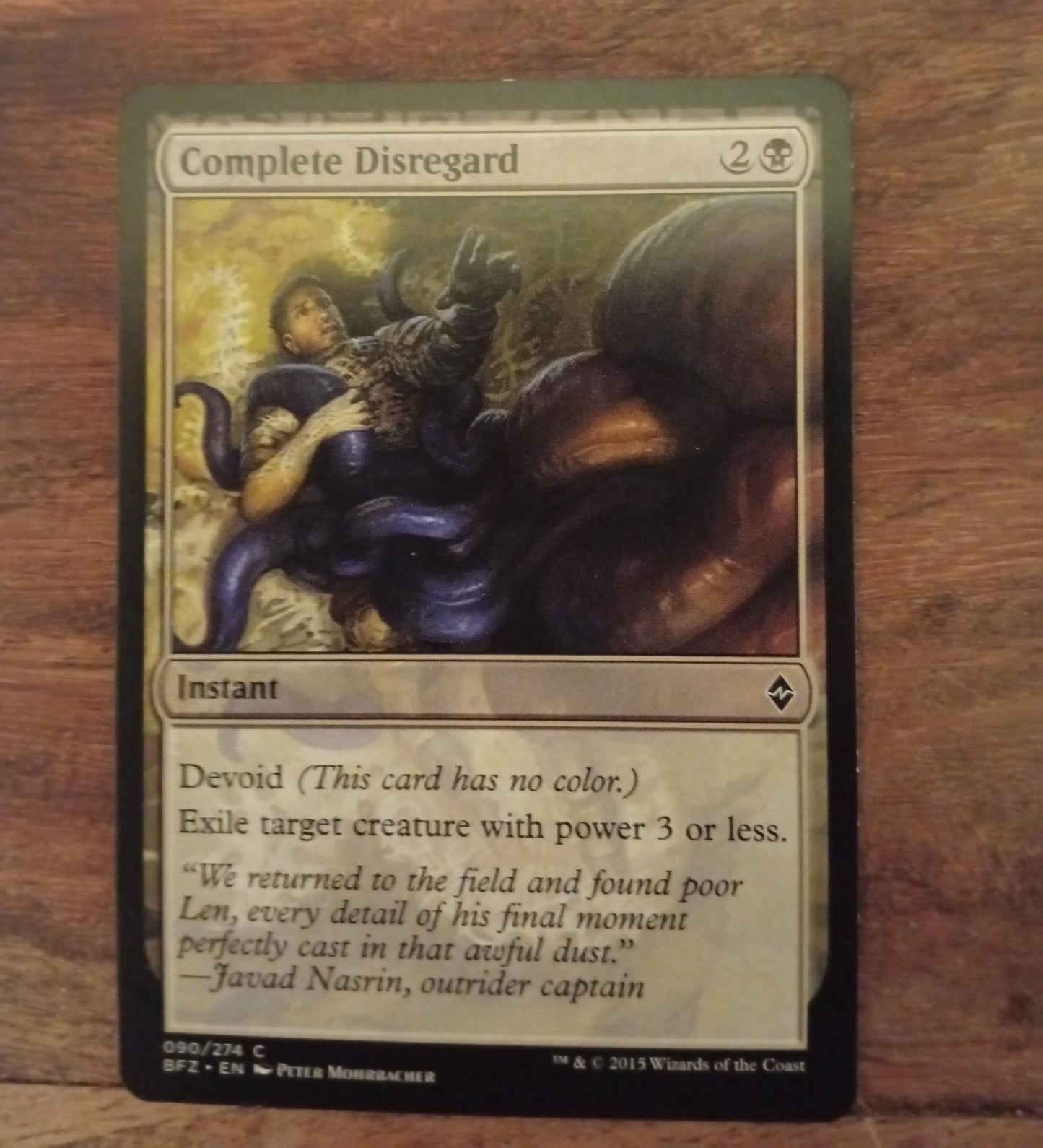 Magic The Gathering Complete Disregard 90/274 Battle for Zendikar