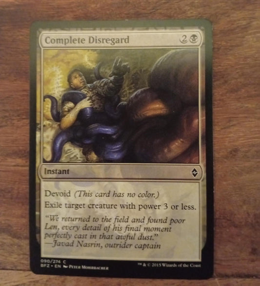 Magic The Gathering Complete Disregard 90/274 Battle for Zendikar