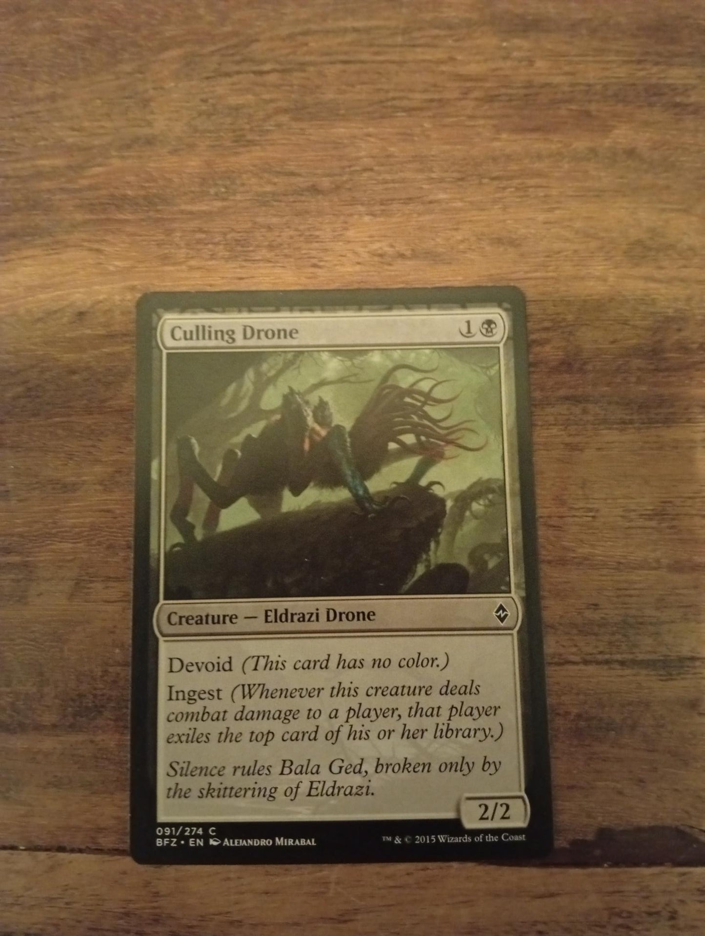 Magic The Gathering Culling Drone 91/274 Battle for Zendikar