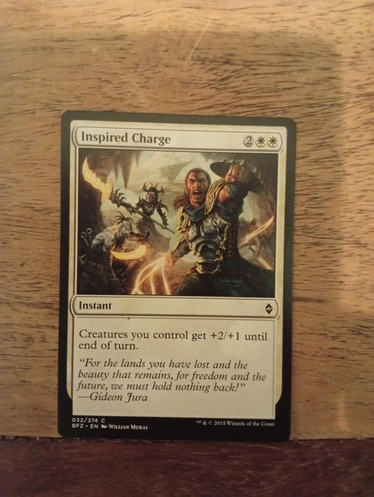 Magic The Gathering Inspired Charge 32/274 Battle for Zendikar