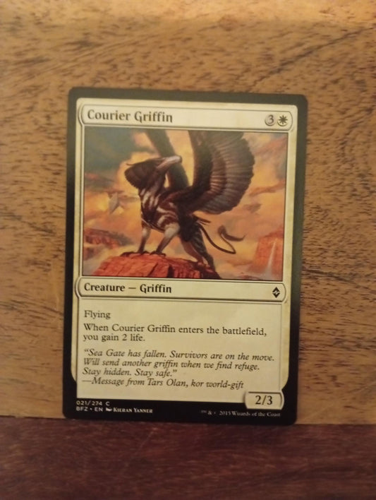 Magic The Gathering Courier Griffin 21/274 Battle for Zendikar