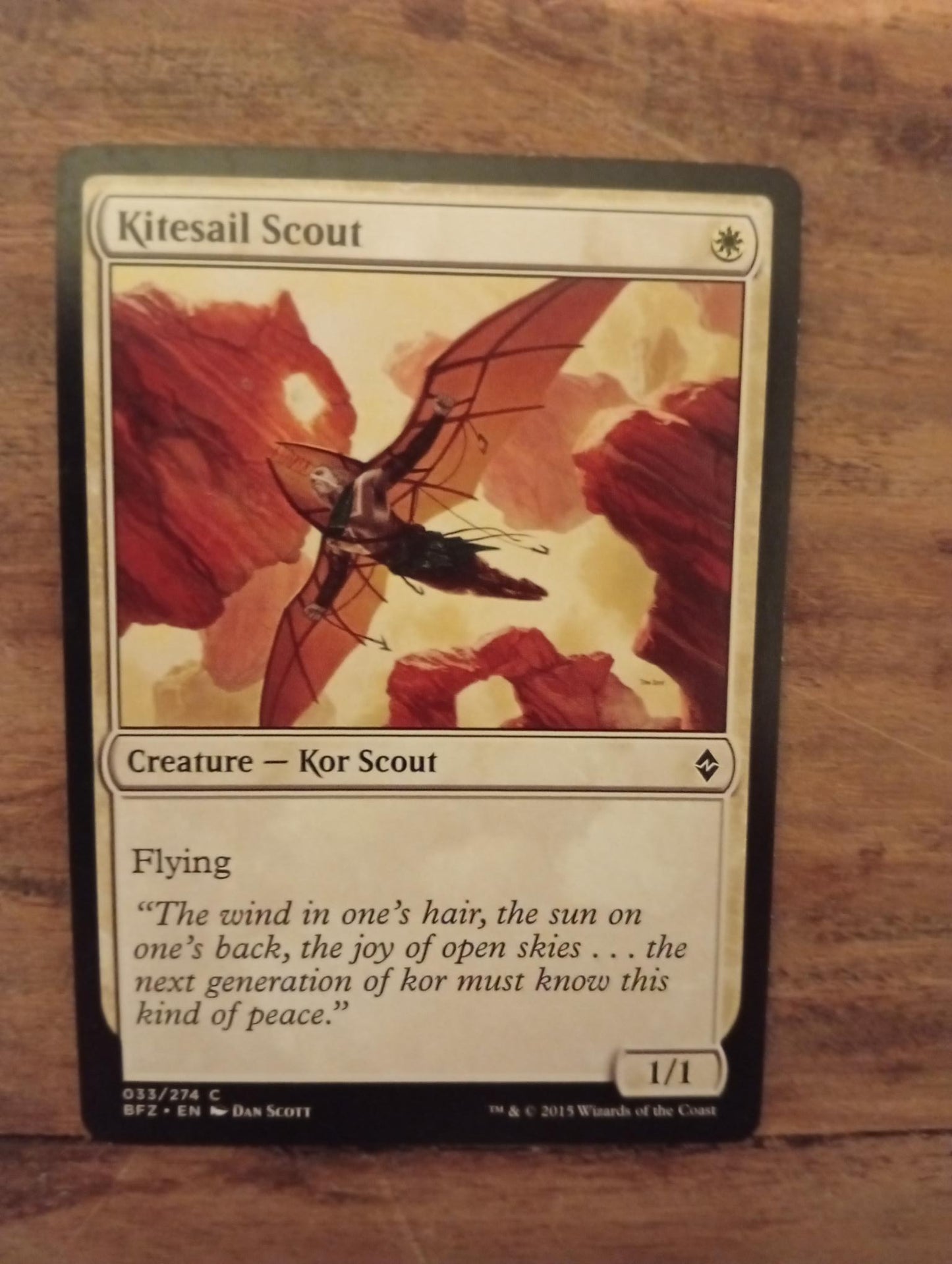 Magic The Gathering Kitesail Scout 033/274 Battle for Zendikar