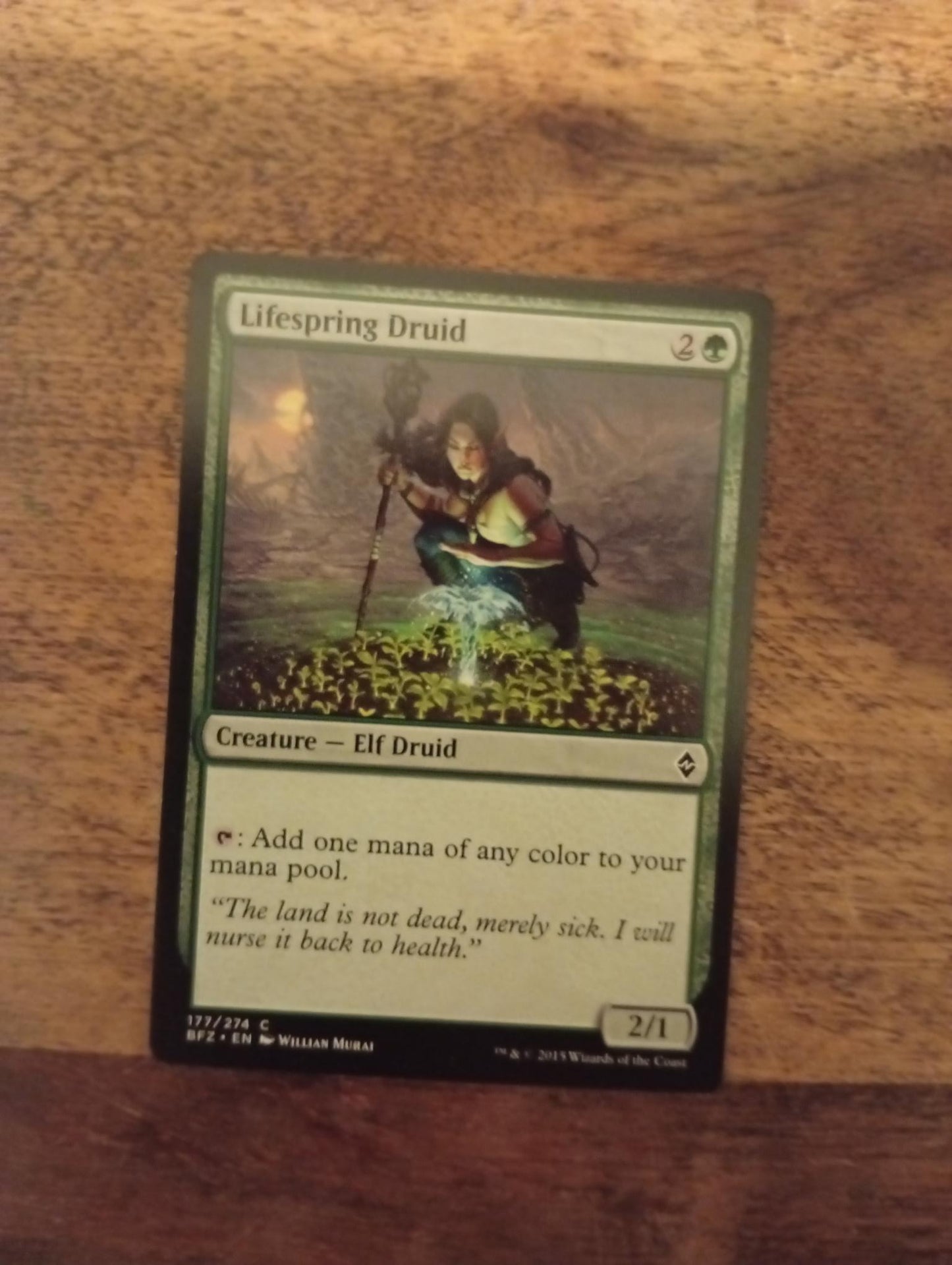 Magic The Gathering Lifespring Druid 177/274 Battle for Zendikar