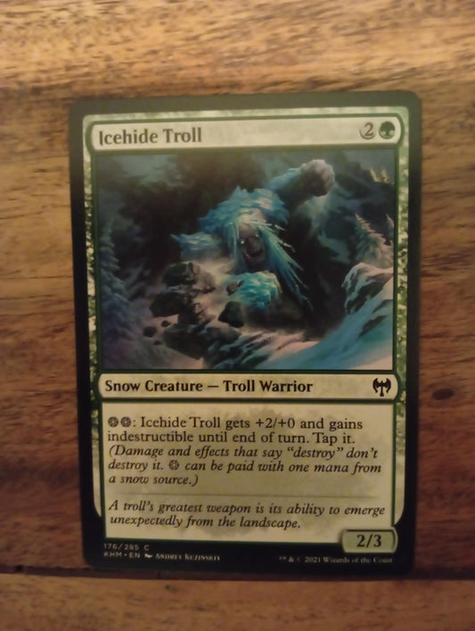 Magic The Gathering Icehide Troll 176/285 Kaldheim