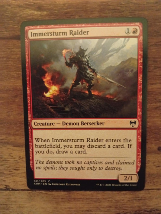 Magic The Gathering Immersturm Raider 141/285 Kaldheim