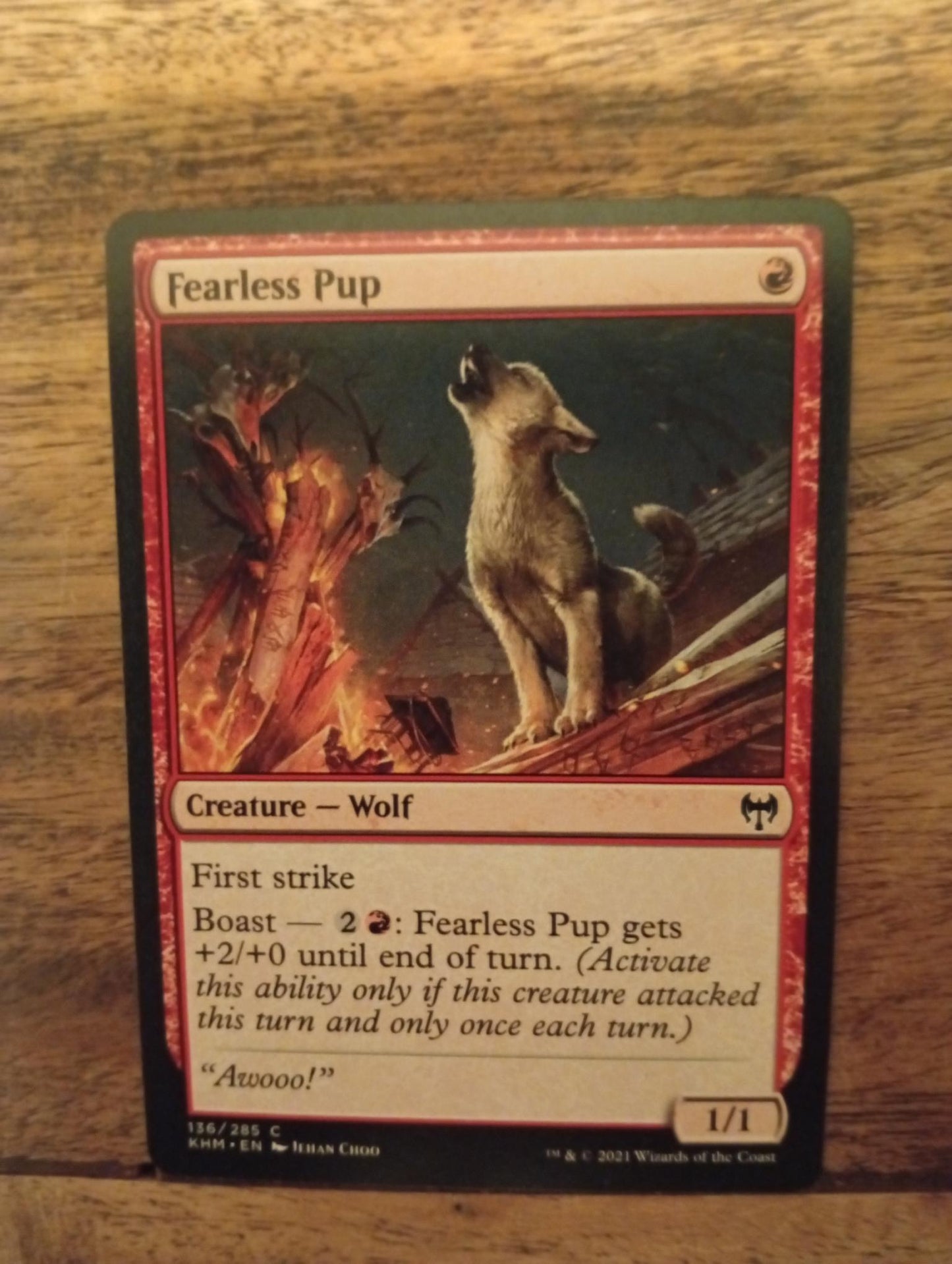 Magic The Gathering Fearless Pup 136/285 Kaldheim