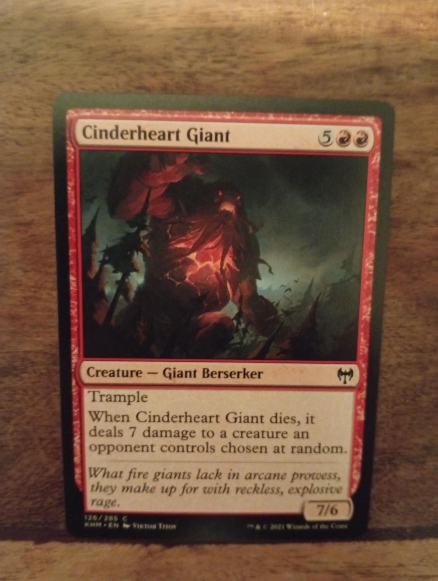 Magic The Gathering Cinderheart Giant 126/285 Kaldheim