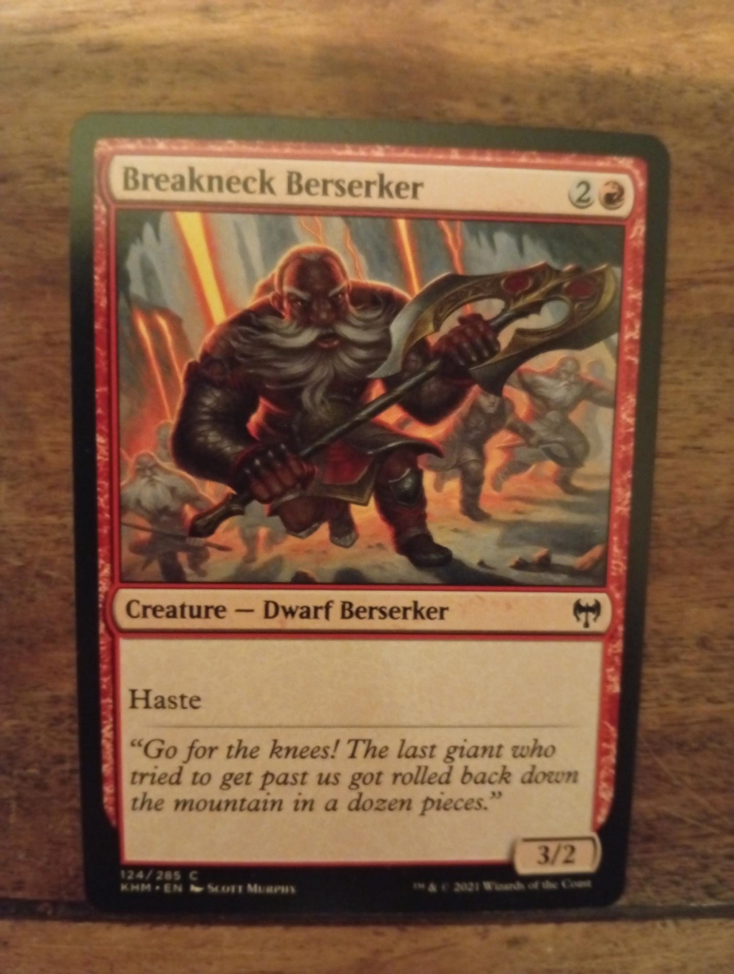 Magic The Gathering Breakneck Berserker 124/285 Kaldheim