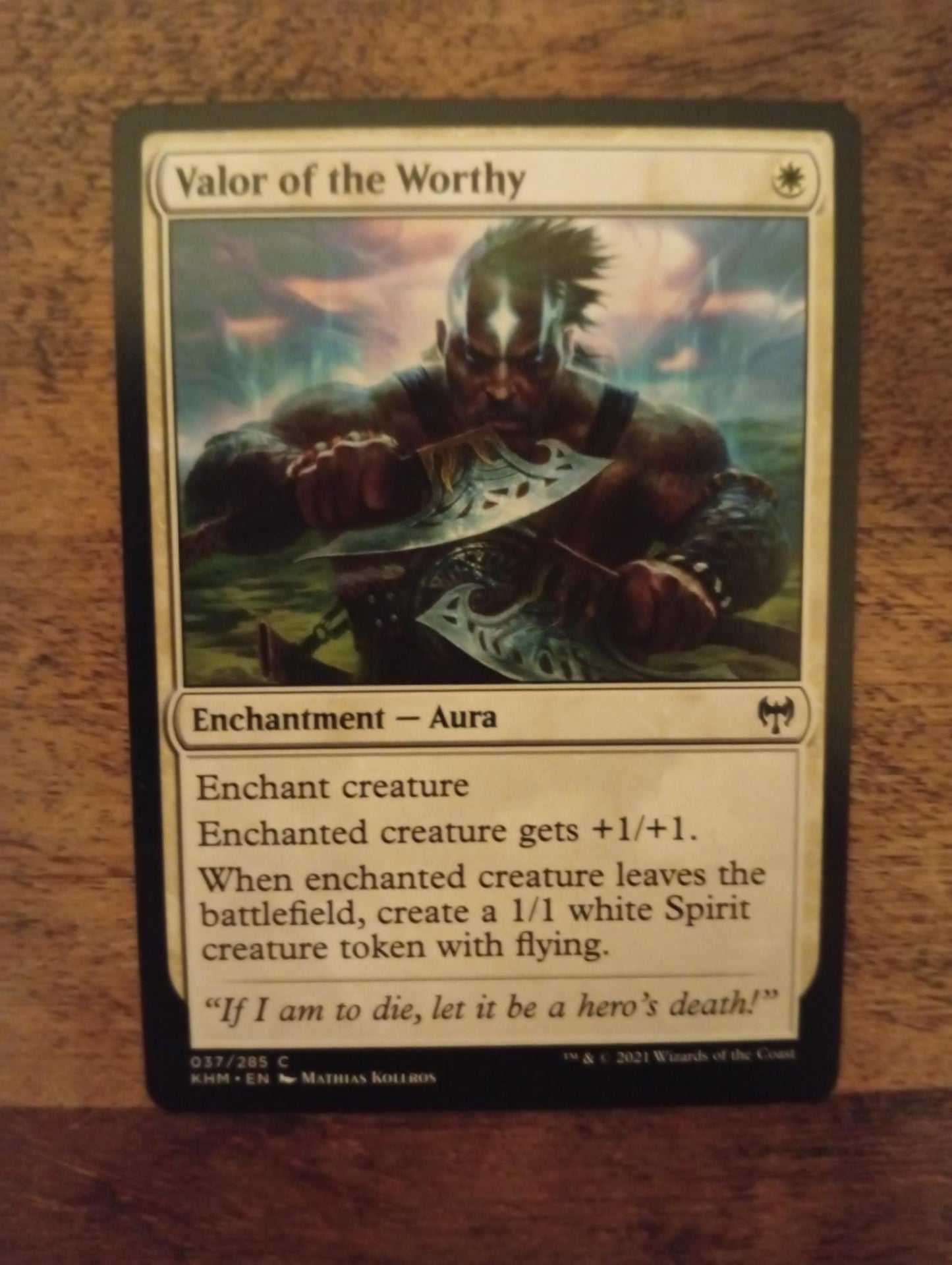 Magic The Gathering Valor of the Worthy 037/285 Kaldheim