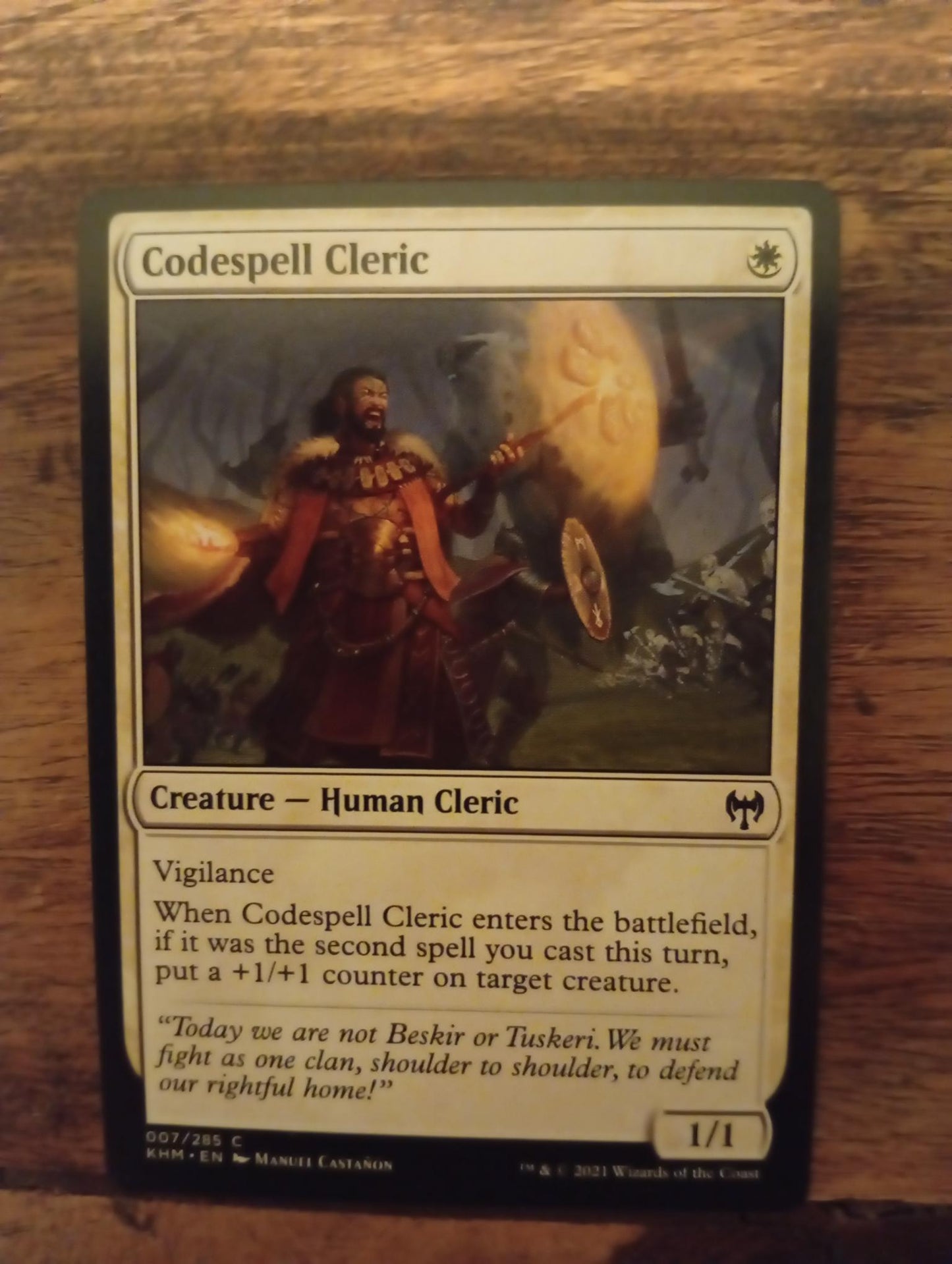 Magic The Gathering Codespell Cleric 007/285 Kaldheim