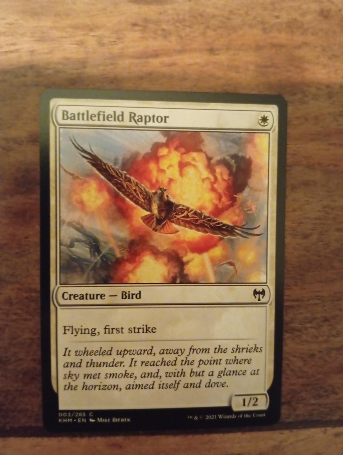Magic The Gathering Battlefield Raptor 003/285 Kaldheim