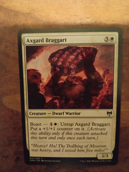 Magic The Gathering Axgard Braggart 001/285 Kaldheim
