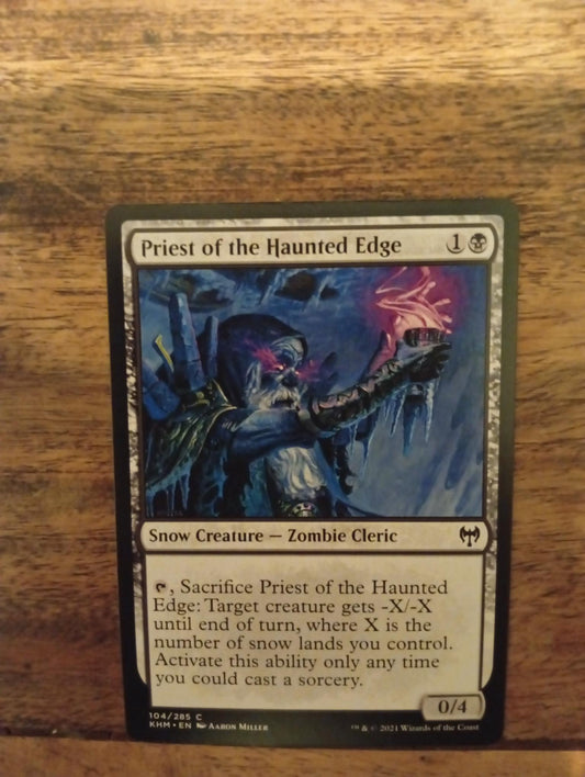 Magic The Gathering Priest of the Haunted Edge 104/285 Kaldheim