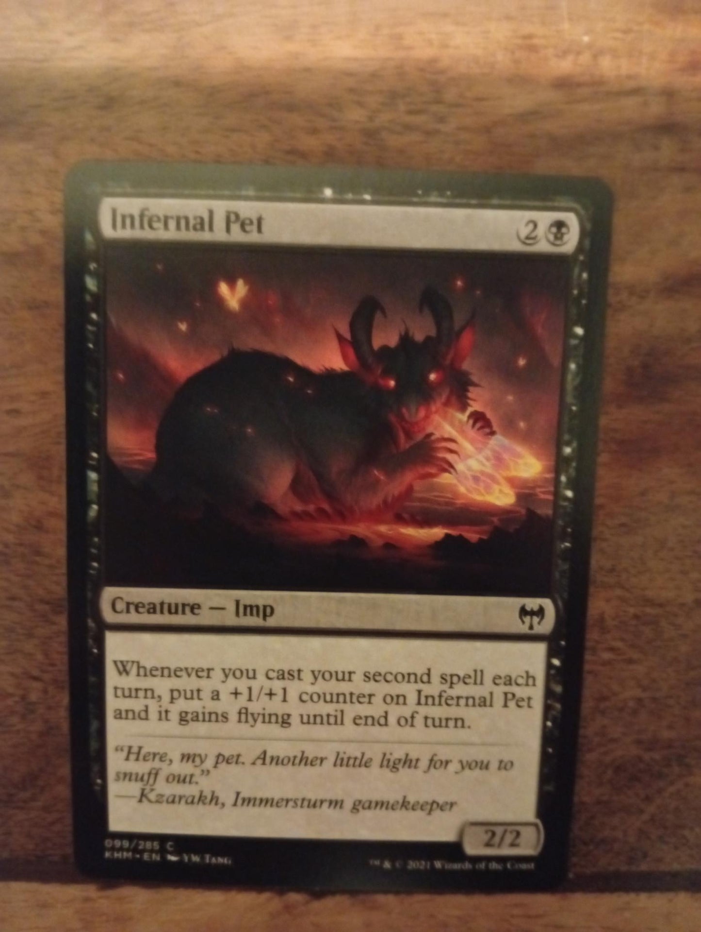 Magic The Gathering Infernal Pet 099/285 Kaldheim