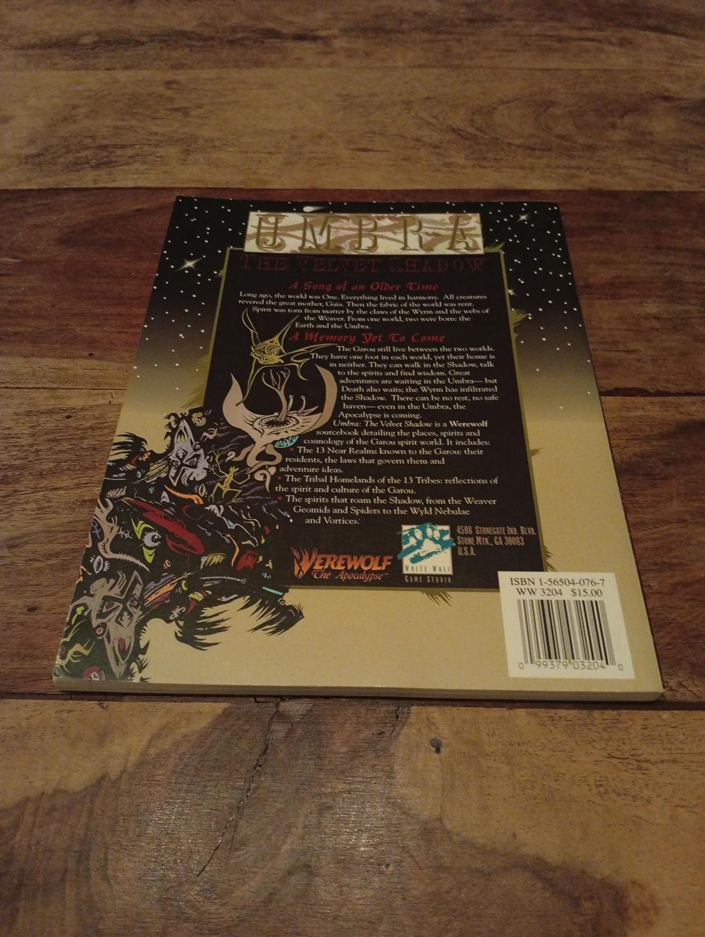 Werewolf the apocalypse Umbra The Velvet Shadow White Wolf 1999