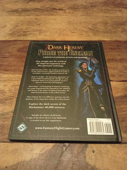 Dark Heresy Purge the Unclean Warhammer 40K RPG Fantasy Flight Games