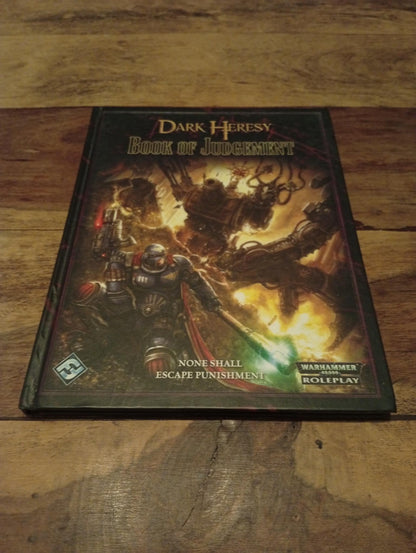 Dark Heresy Book of Judgement Hardcover Warhammer 40K Fantasy Flight Games 2011