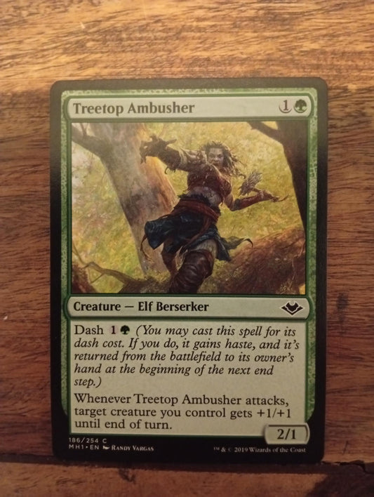 Magic The Gathering Treetop Ambusher 186/254 Modern Horizons