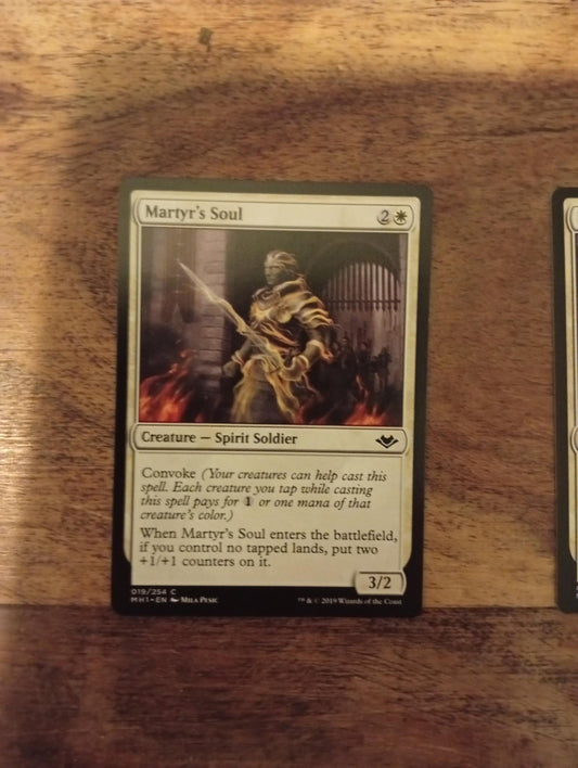 Magic The Gathering Martyr's Soul 019/254 Modern Horizons
