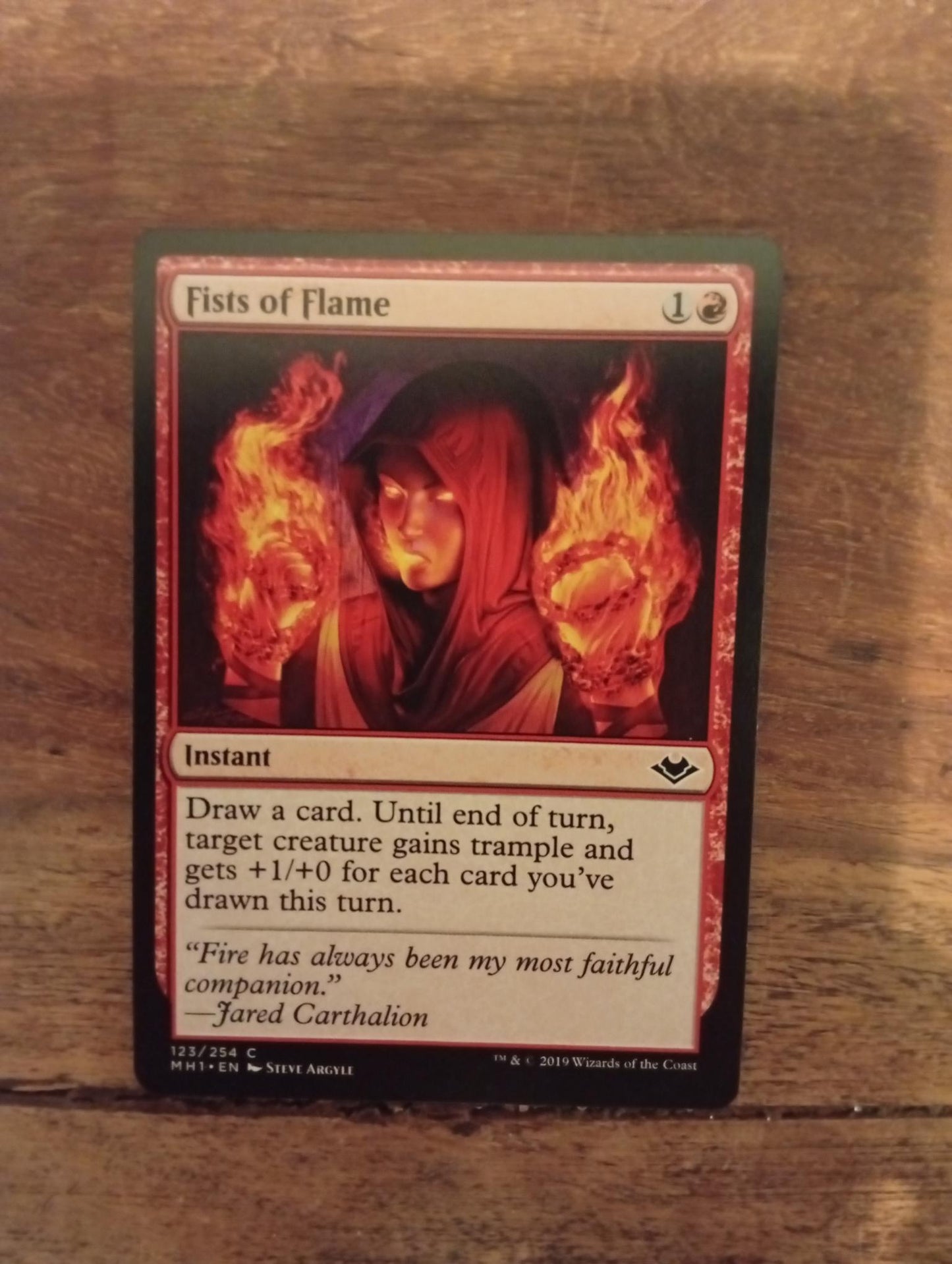 Magic The Gathering Fists of Flame 123/254 Modern Horizons