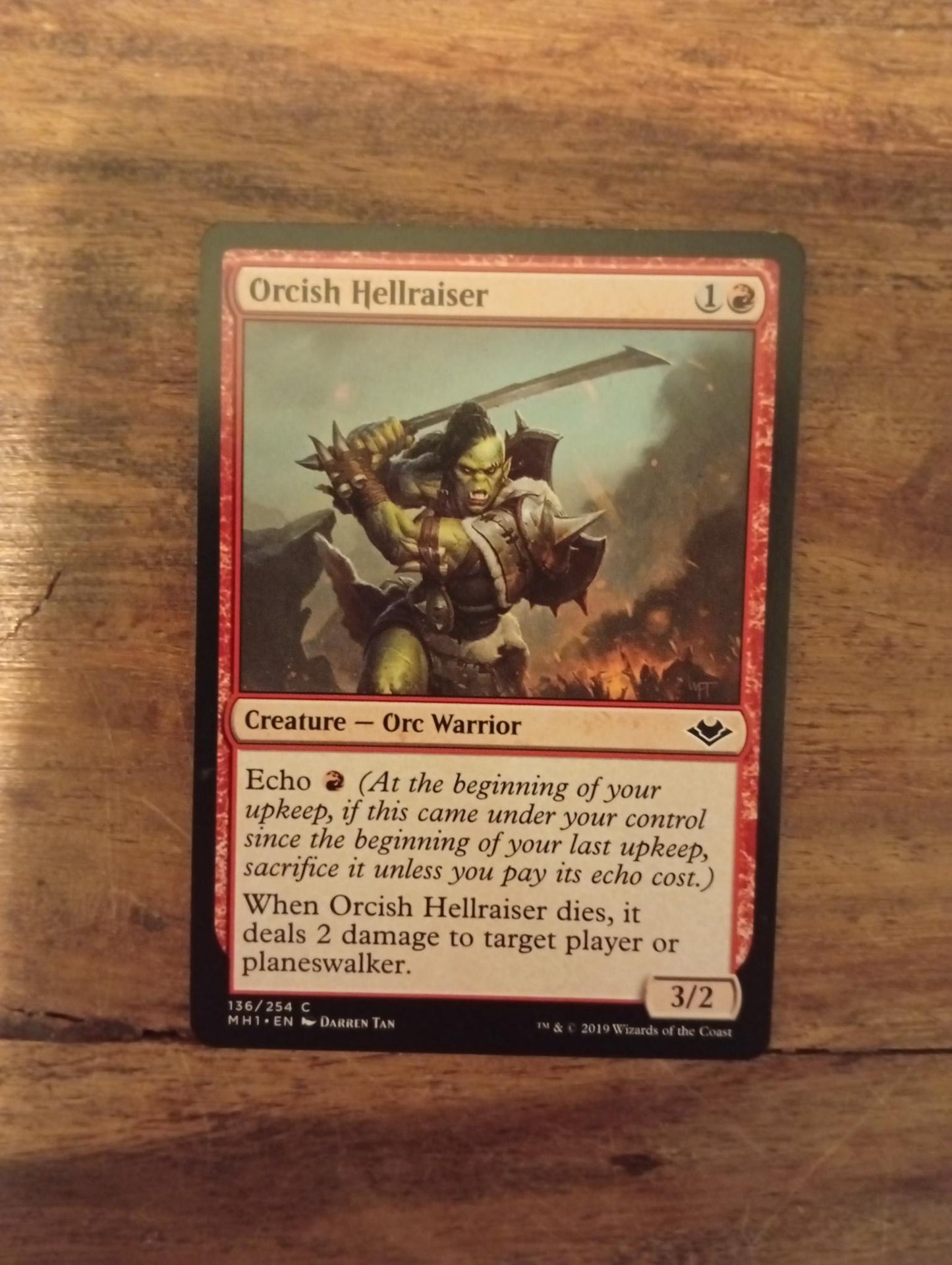 Magic The Gathering Orcish Hellraiser 136/254 Modern Horizons