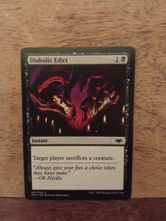 Magic The Gathering Diabolic Edict 087/254 Modern Horizons