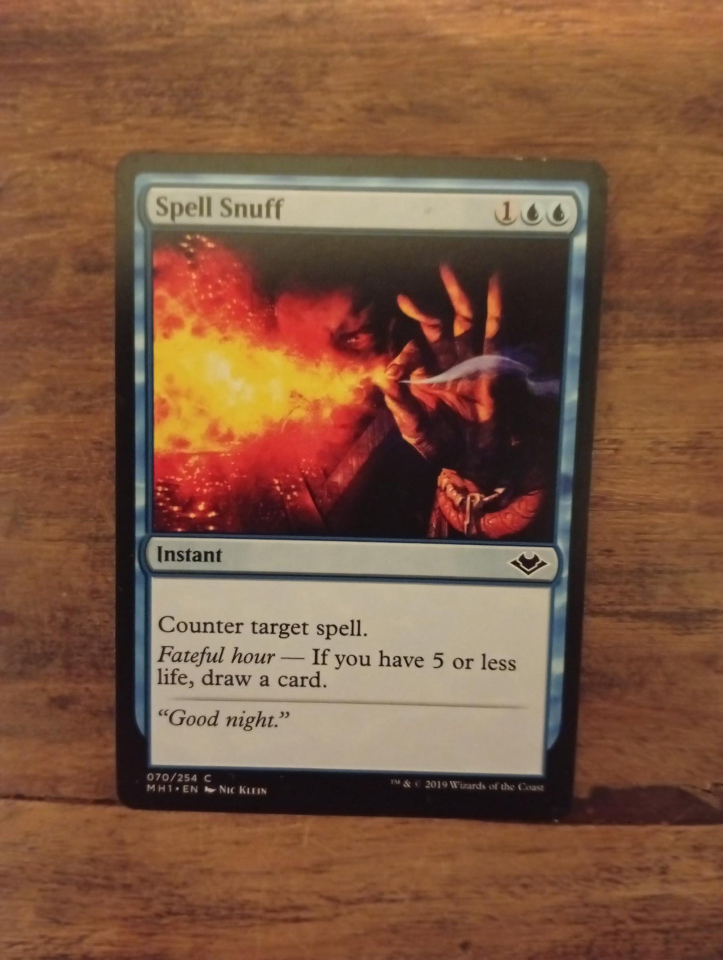 Magic The Gathering Spell Snuff 070/254 Modern Horizons