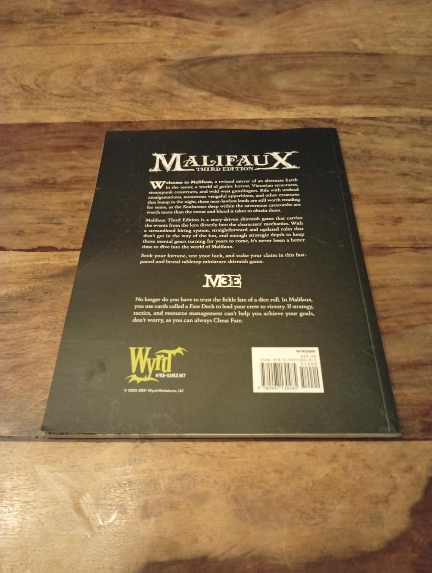 Malifaux Third Edition Core Rulebook WYRD 23001 Wyrd 2019