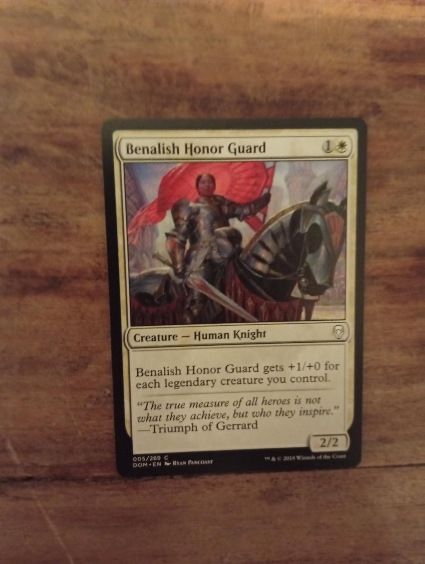 Magic The Gathering Benalish Honor Guard 005/269 Dominaria