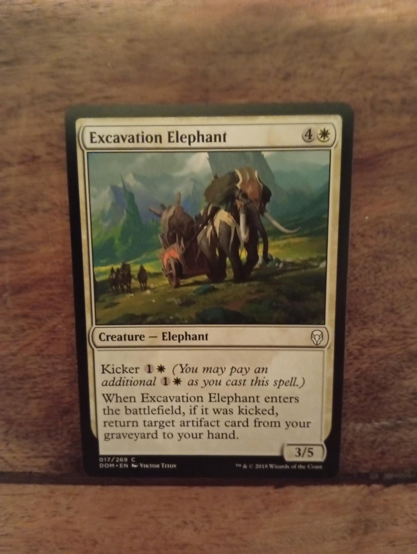 Magic The Gathering Excavation Elephant 017/269 Dominaria